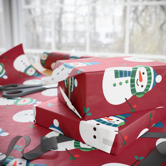 Festive Snowman Wrapping Paper