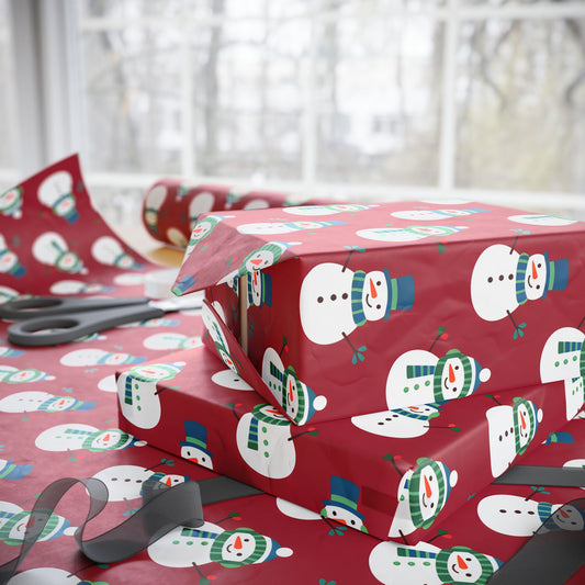 Festive Snowman Wrapping Paper