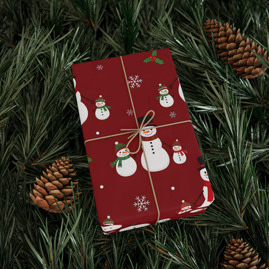 Snowman Holiday Wrapping Paper