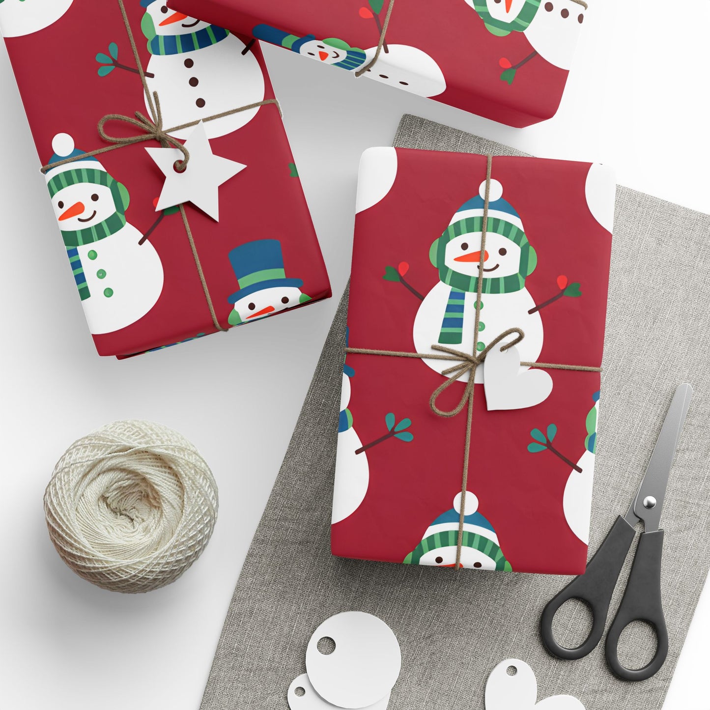 Festive Snowman Wrapping Paper