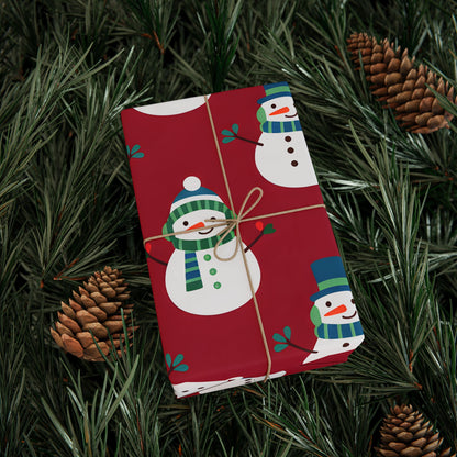 Festive Snowman Wrapping Paper