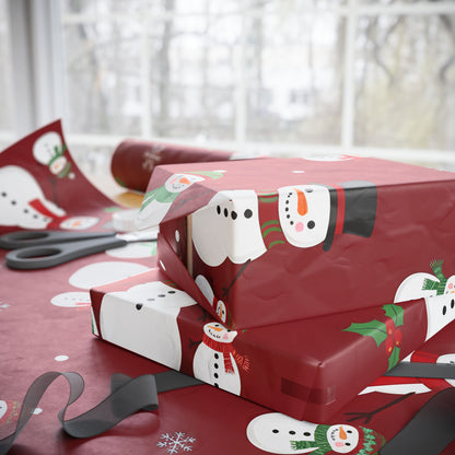 Snowman Holiday Wrapping Paper