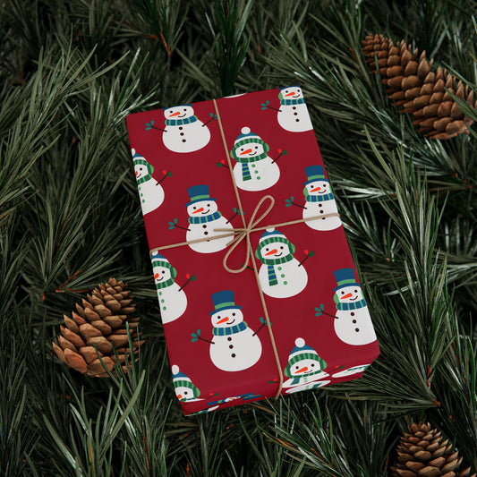 Festive Snowman Wrapping Paper