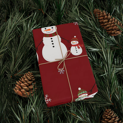 Snowman Holiday Wrapping Paper
