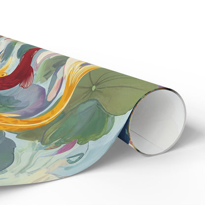 Colorful Floral Wrapping Paper Roll - Perfect for All Occasions