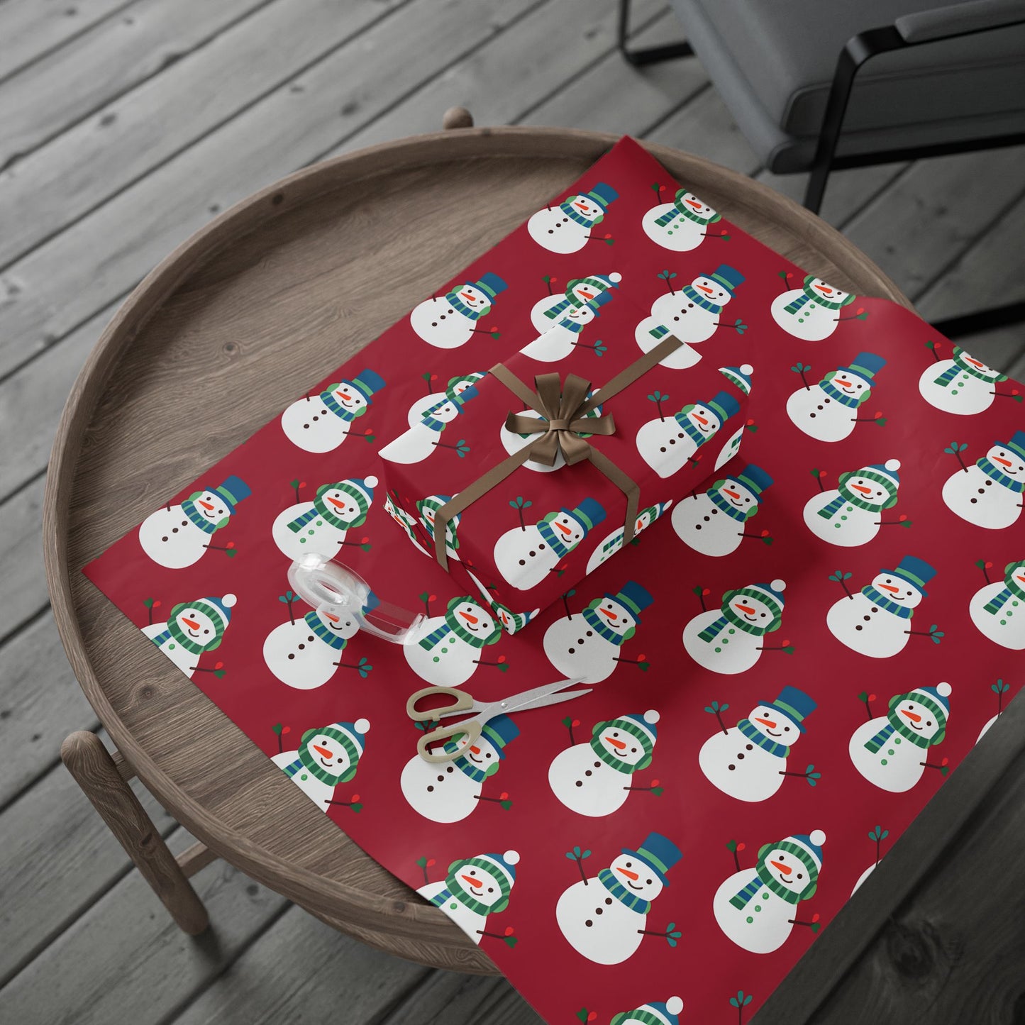 Festive Snowman Wrapping Paper