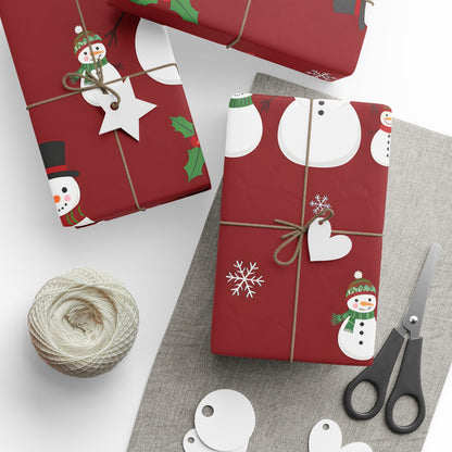 Snowman Holiday Wrapping Paper